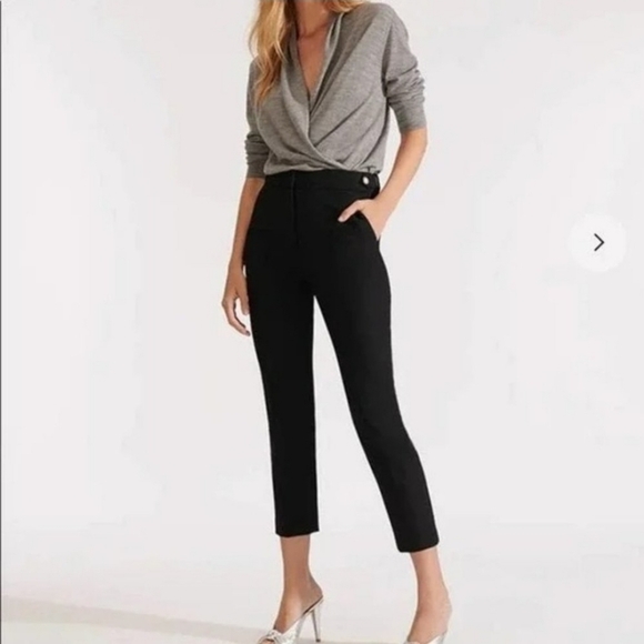 Veronica Beard Pants - Veronica Beard Black Gamila High Rise Ankle Pants Size 0